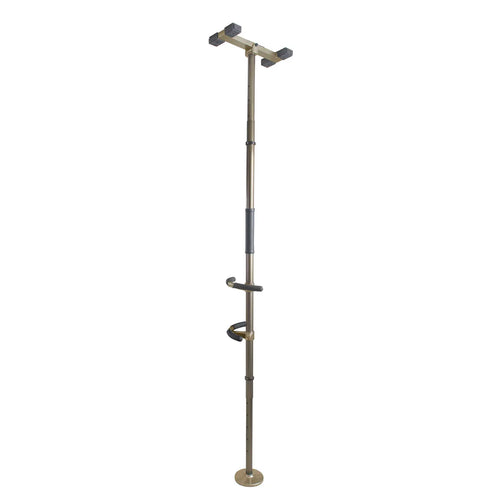 Wonder Pole Premium Adjustable Floor-to-Ceiling Safety Support Pole with Dual Grab Bars, Tension Mounted Stand Assist Handrail for Bathroom & Home, 7’–10’ Height, 300 lbs Capacity